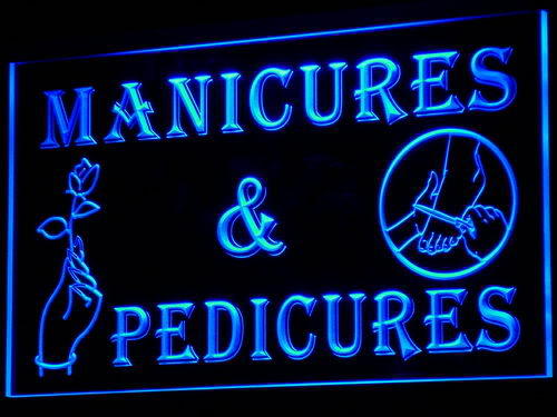 Manicures Pedicures Beauty Salon Neon Light Sign